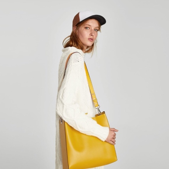 LAST ONE - NWT Zara Reversible Bucket Bag - Picture 5 of 7